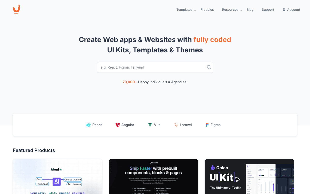 UI Lib — product screenshot